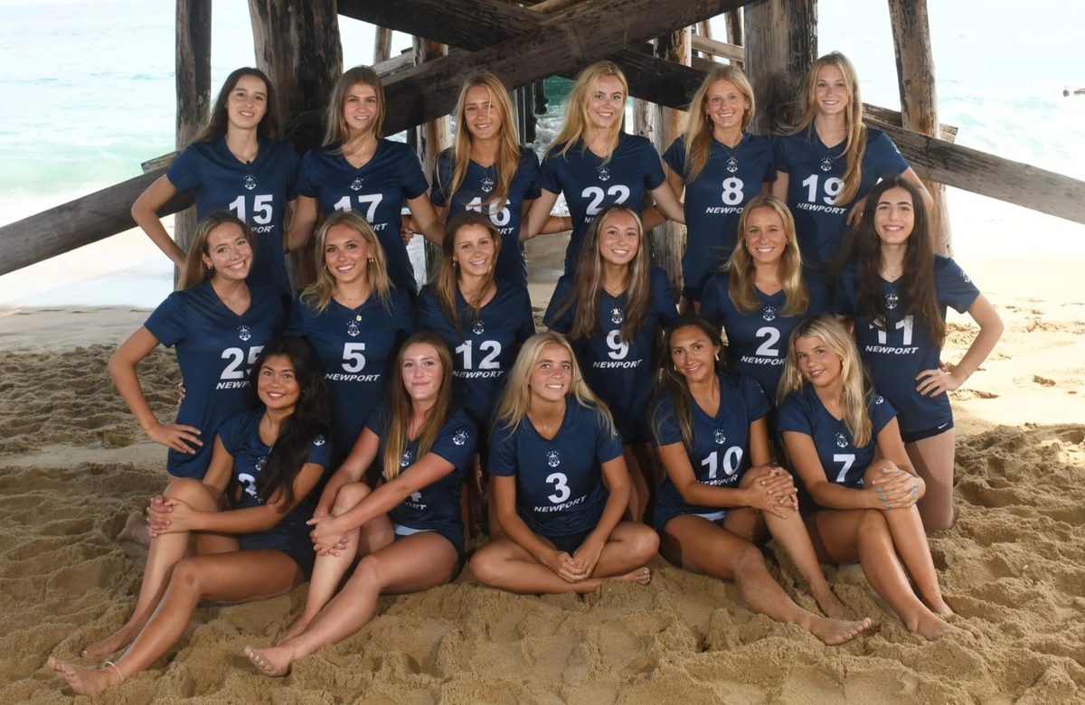 Newport Harbor girls varsity volleyball team, 2026.